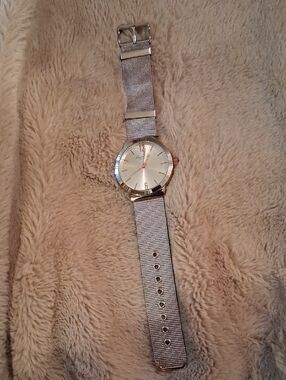 Kenneth Cole Silver-Tone Mesh Strap Men's Watch